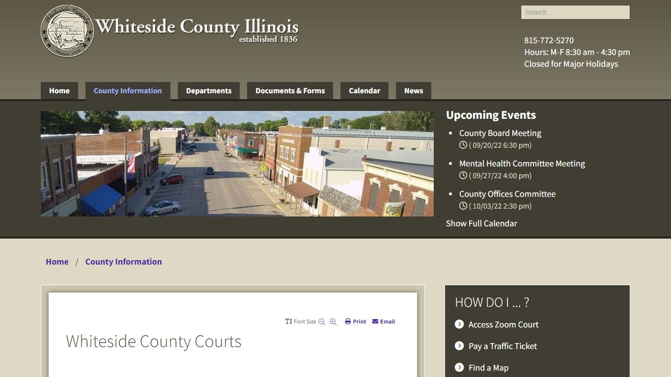 Courts - Whiteside County, Illinois