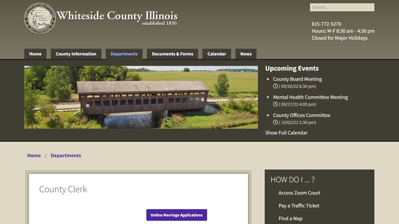 County Clerk - Whiteside County, Illinois